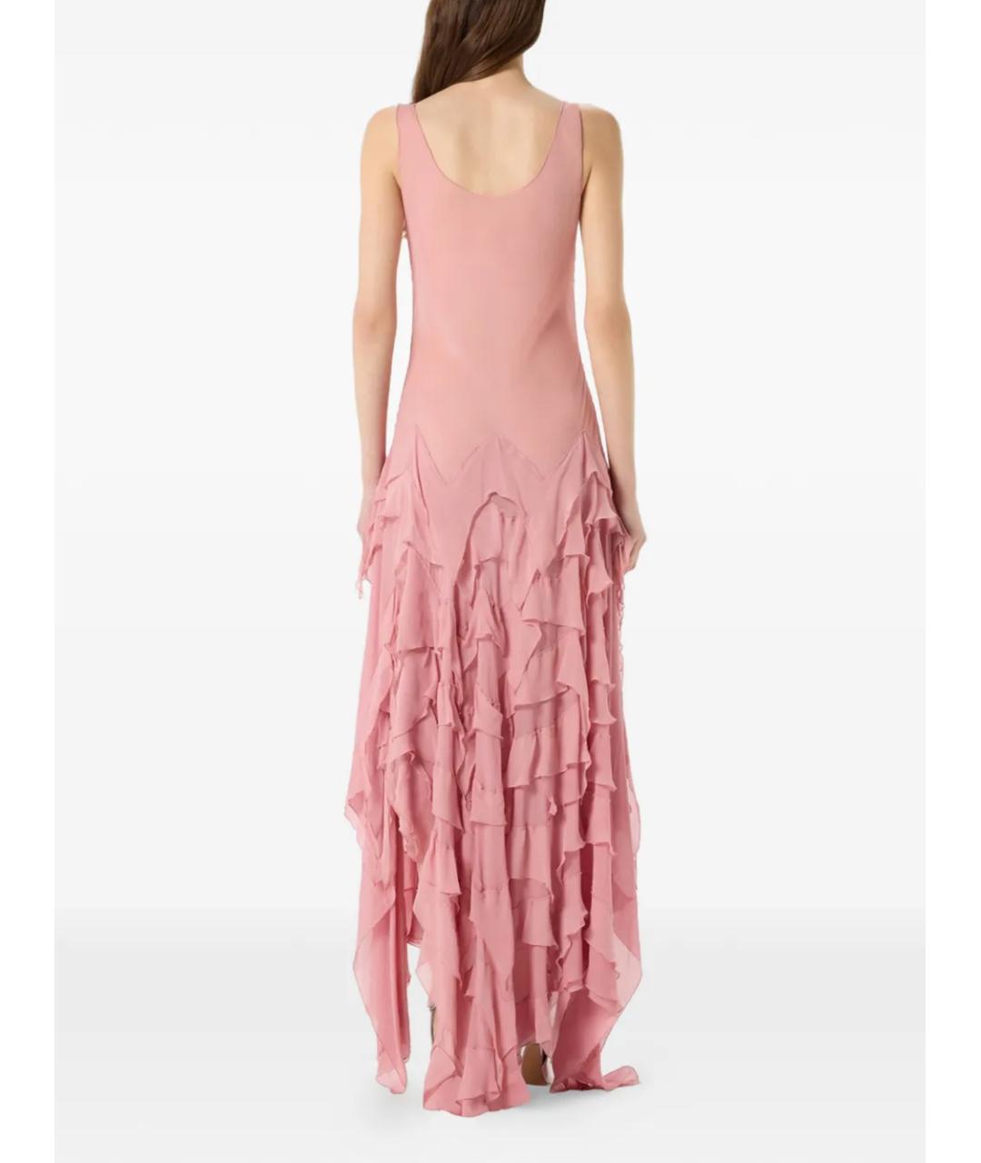 BLUMARINE Розовое вискозное коктейльное платье, фото 4