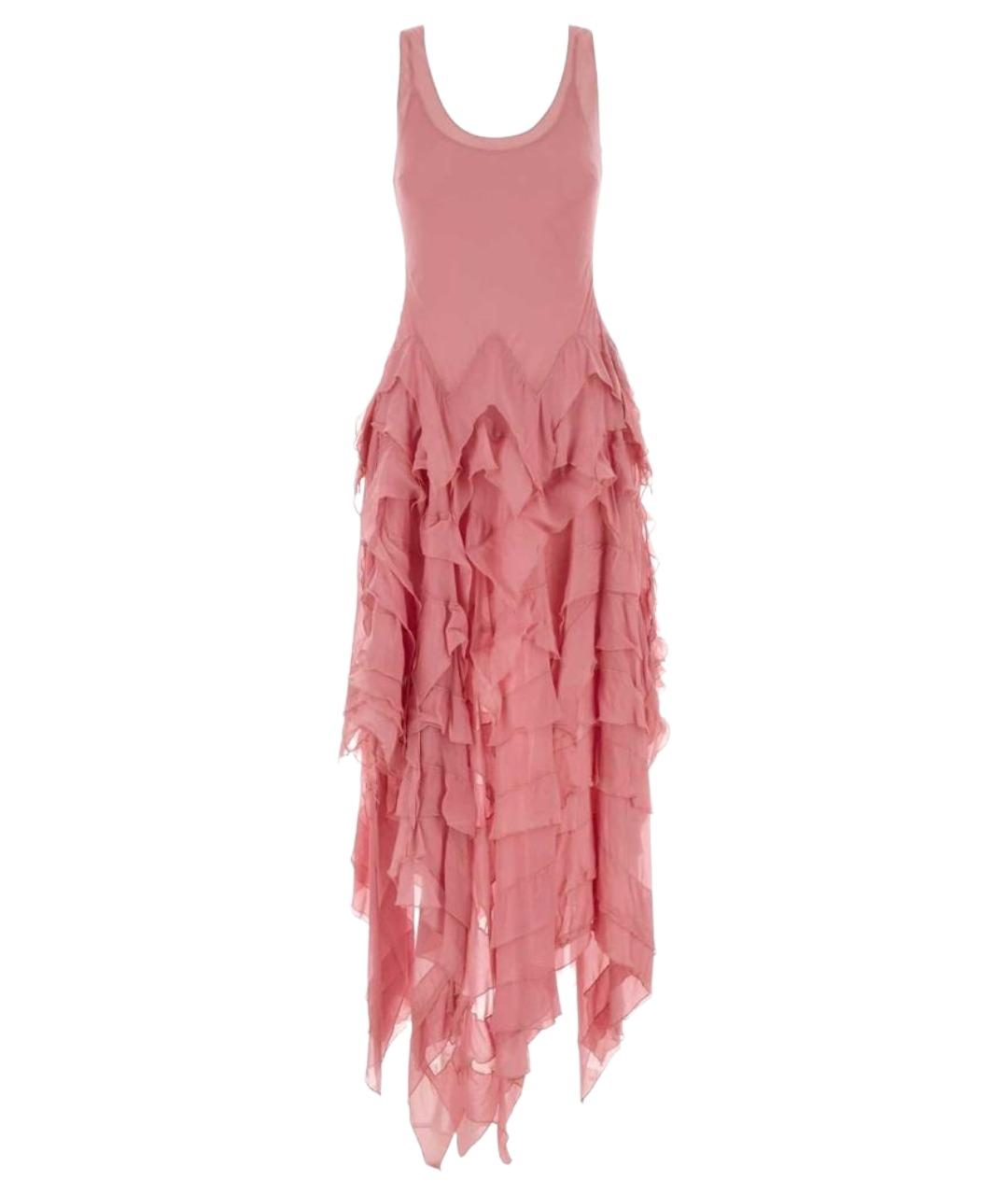 BLUMARINE Розовое вискозное коктейльное платье, фото 1