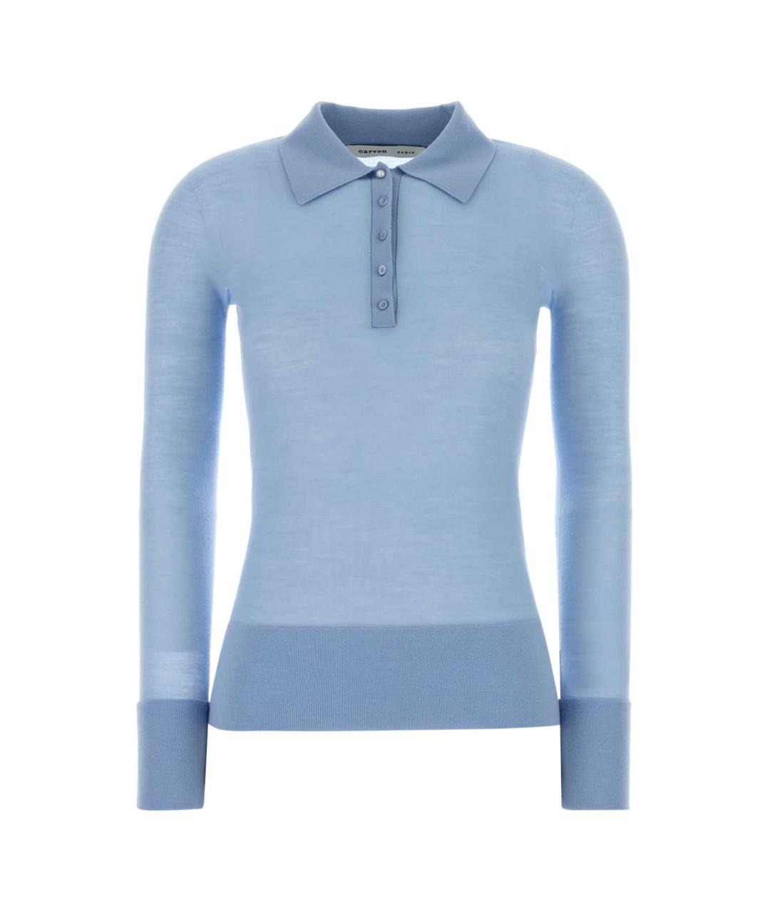 Carven Голубой шерстяной джемпер / свитер, фото 1