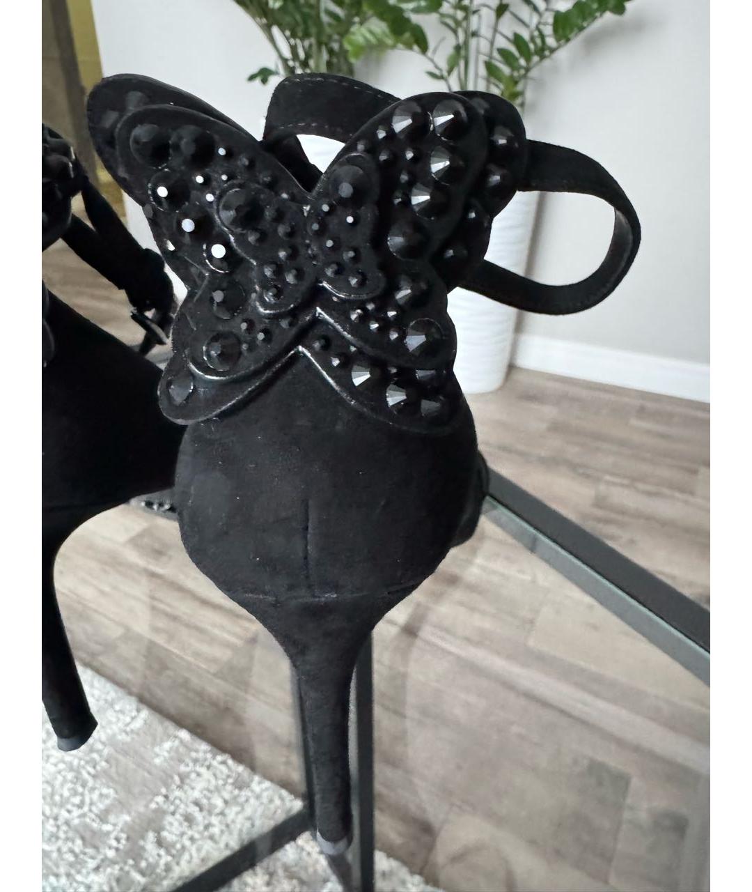 MICHAEL KORS Черные замшевые босоножки, фото 3