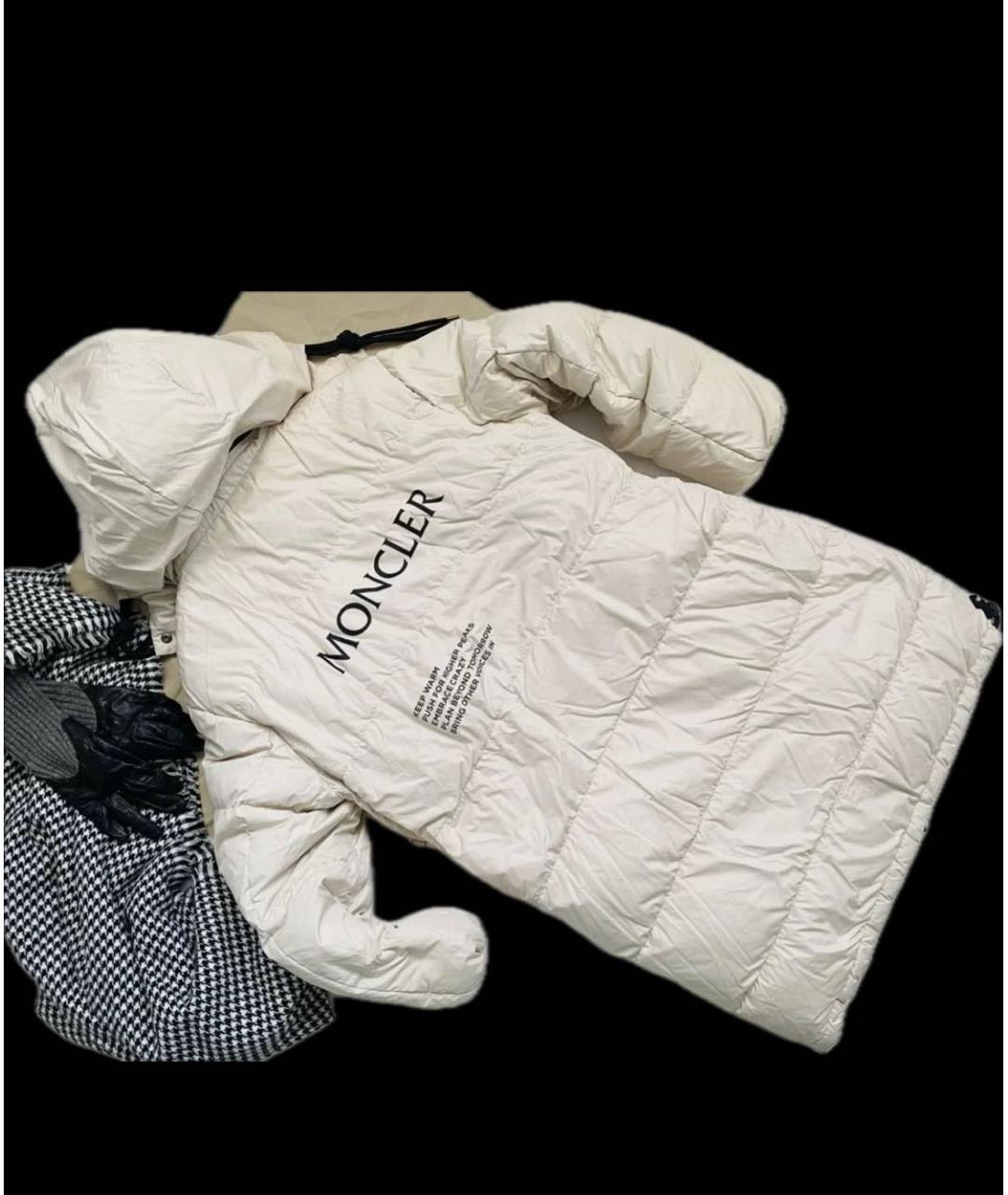 MONCLER Бежевый пуховик, фото 2