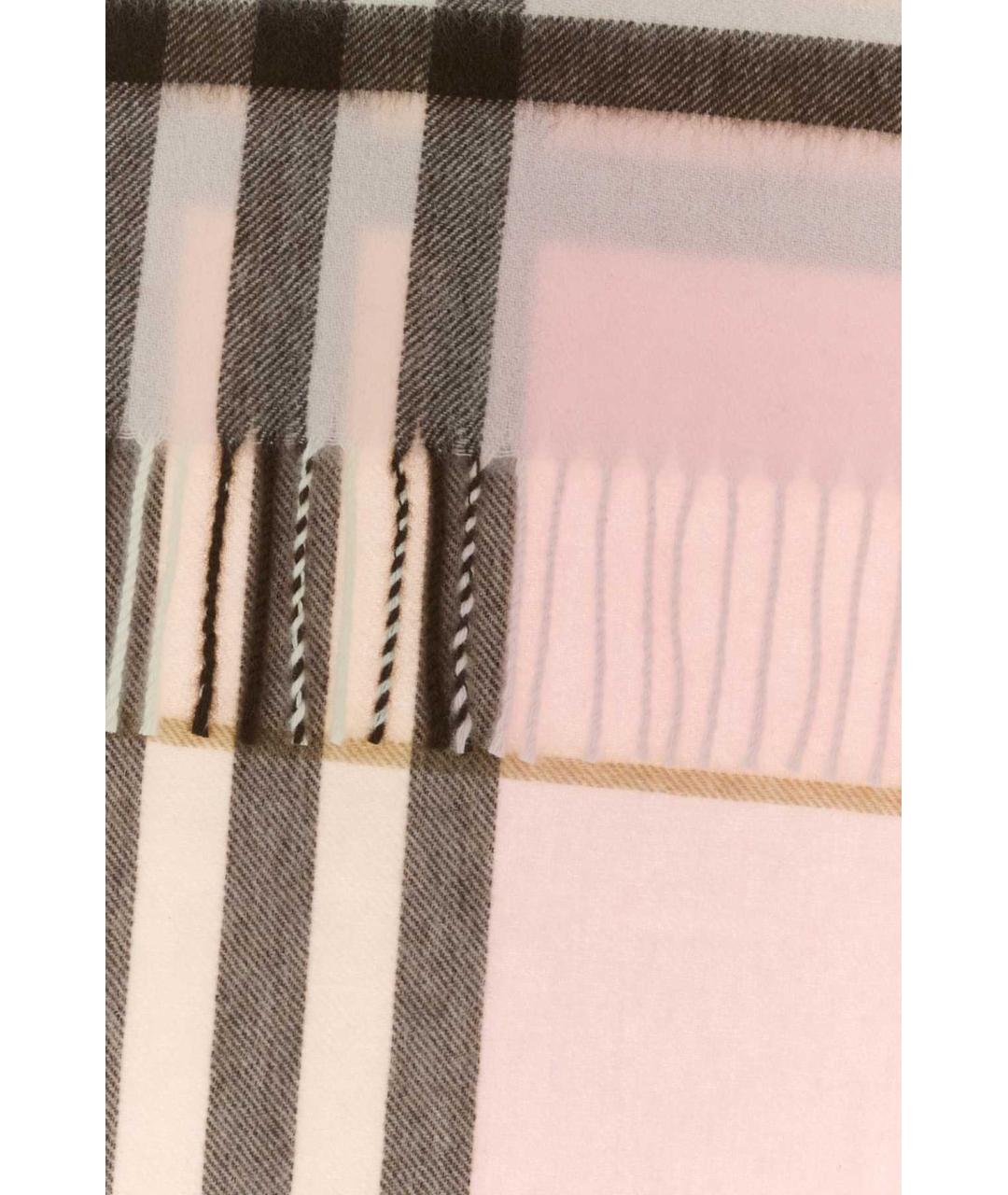 BURBERRY Розовый кашемировый шарф, фото 2