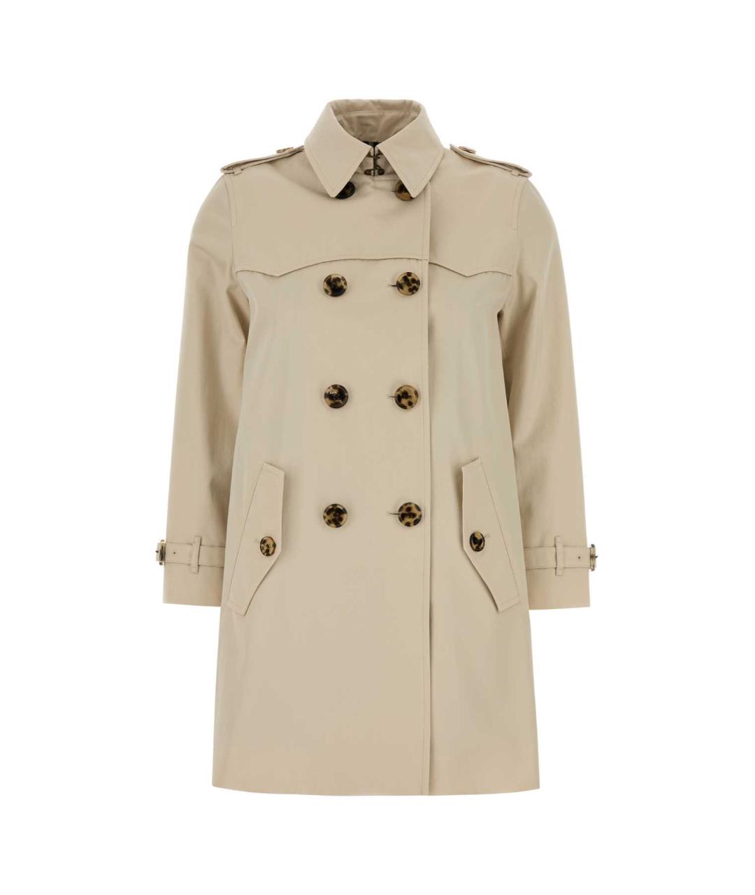 BURBERRY Бежевый хлопковый тренч/плащ, фото 1