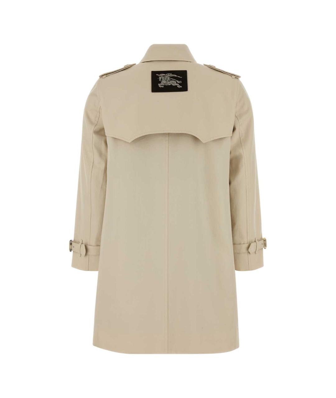 BURBERRY Бежевый хлопковый тренч/плащ, фото 2