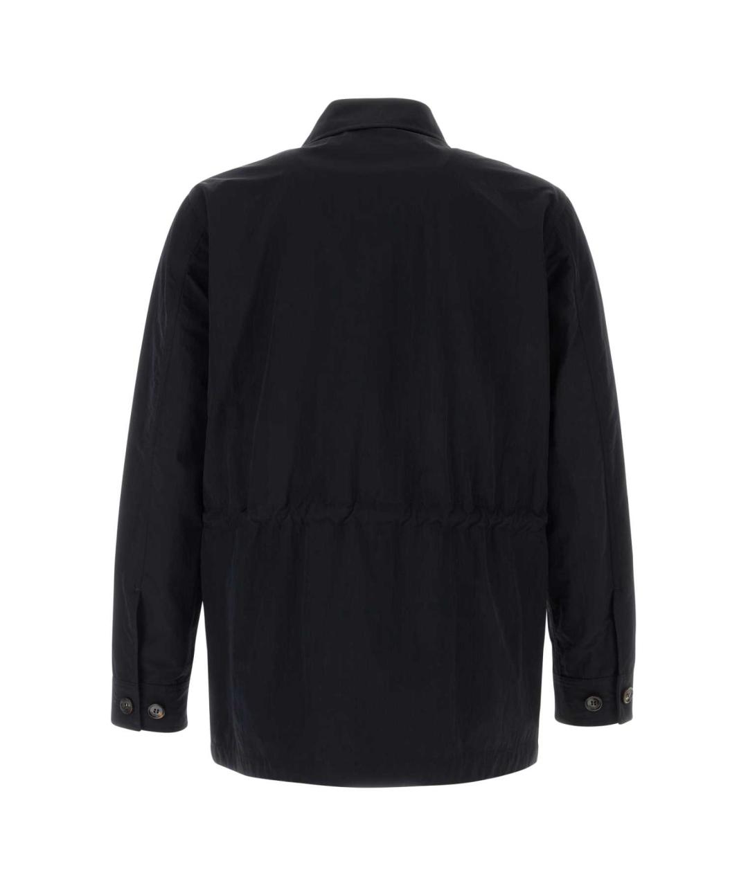 BURBERRY Темно-синяя полиамидовая куртка, фото 2