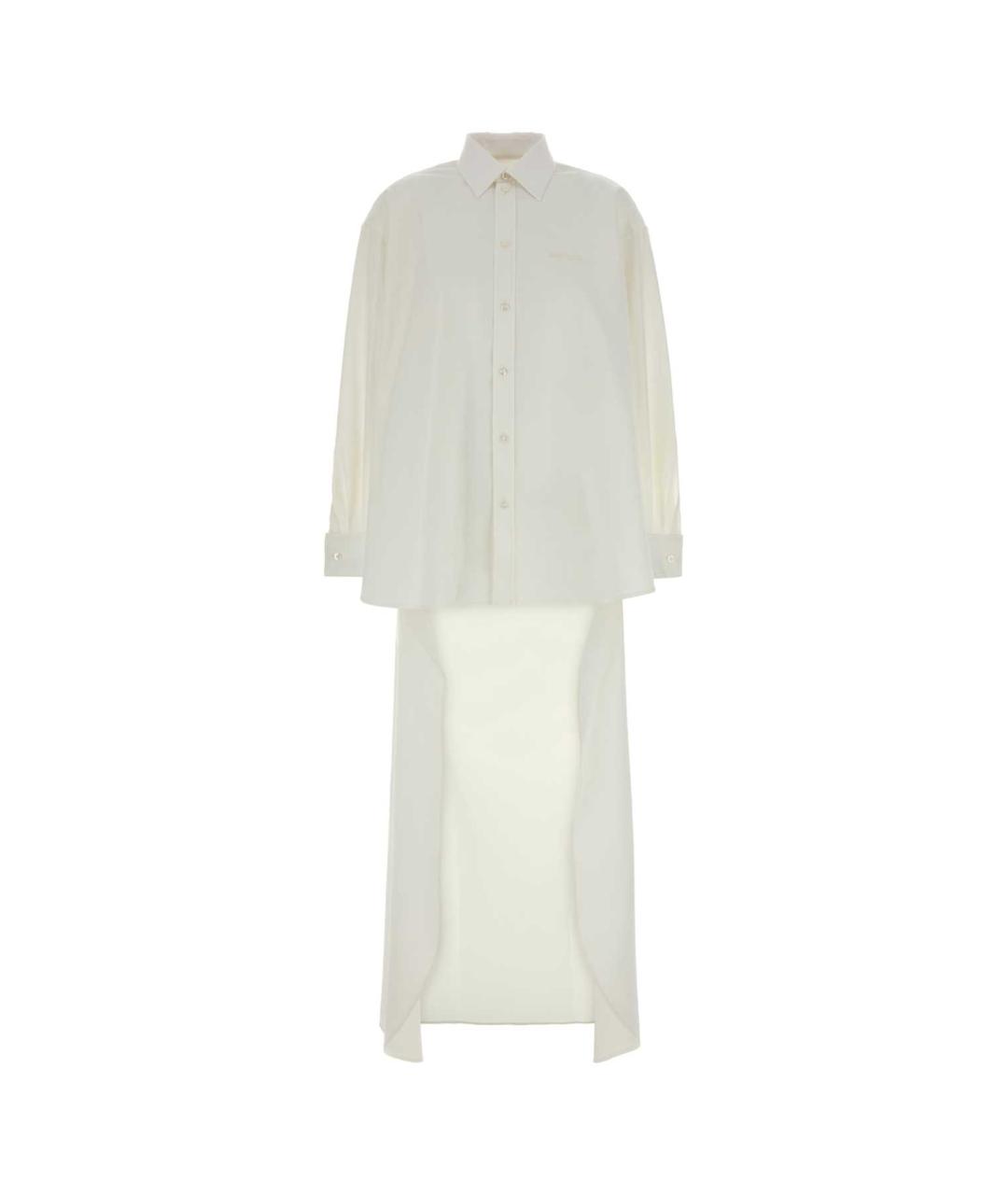 BALENCIAGA Белая хлопковая рубашка, фото 1