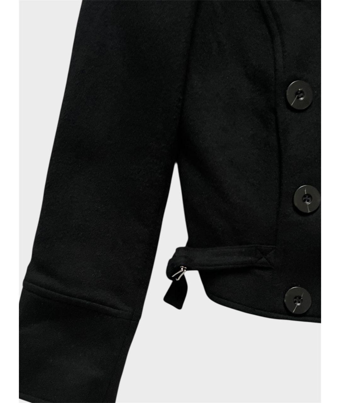 PACO RABANNE Черное шерстяное пальто, фото 3