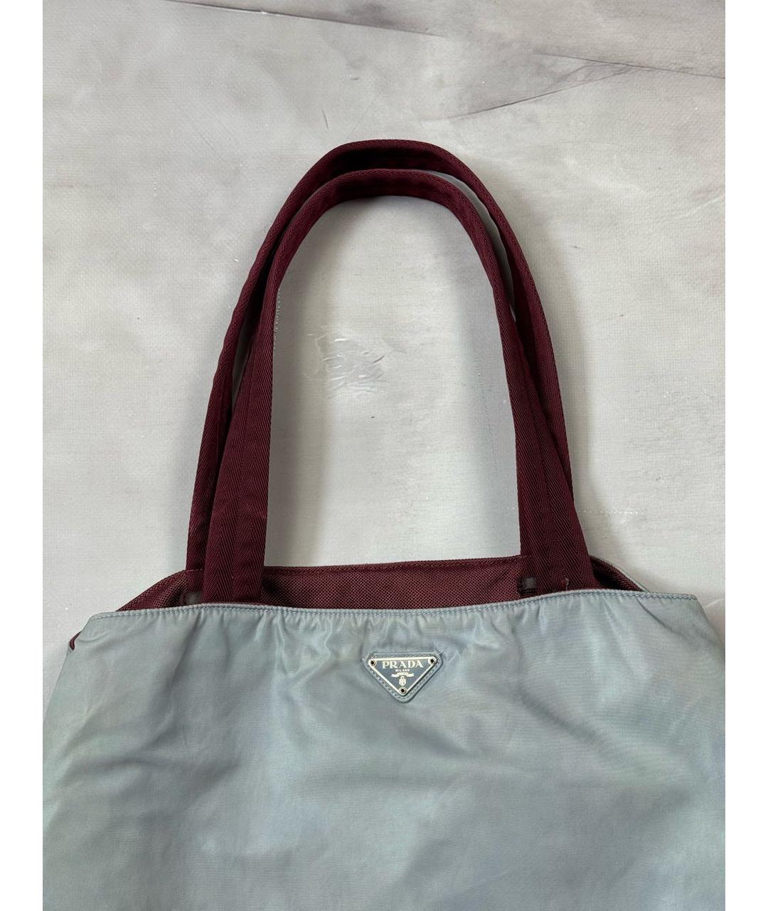 PRADA Голубая дорожная/спортивная сумка, фото 2