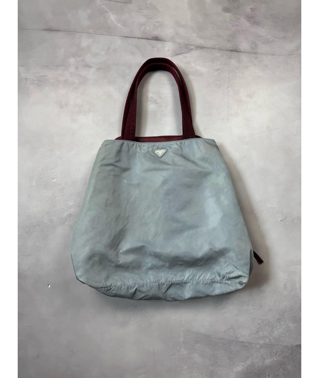 PRADA Голубая дорожная/спортивная сумка, фото 9