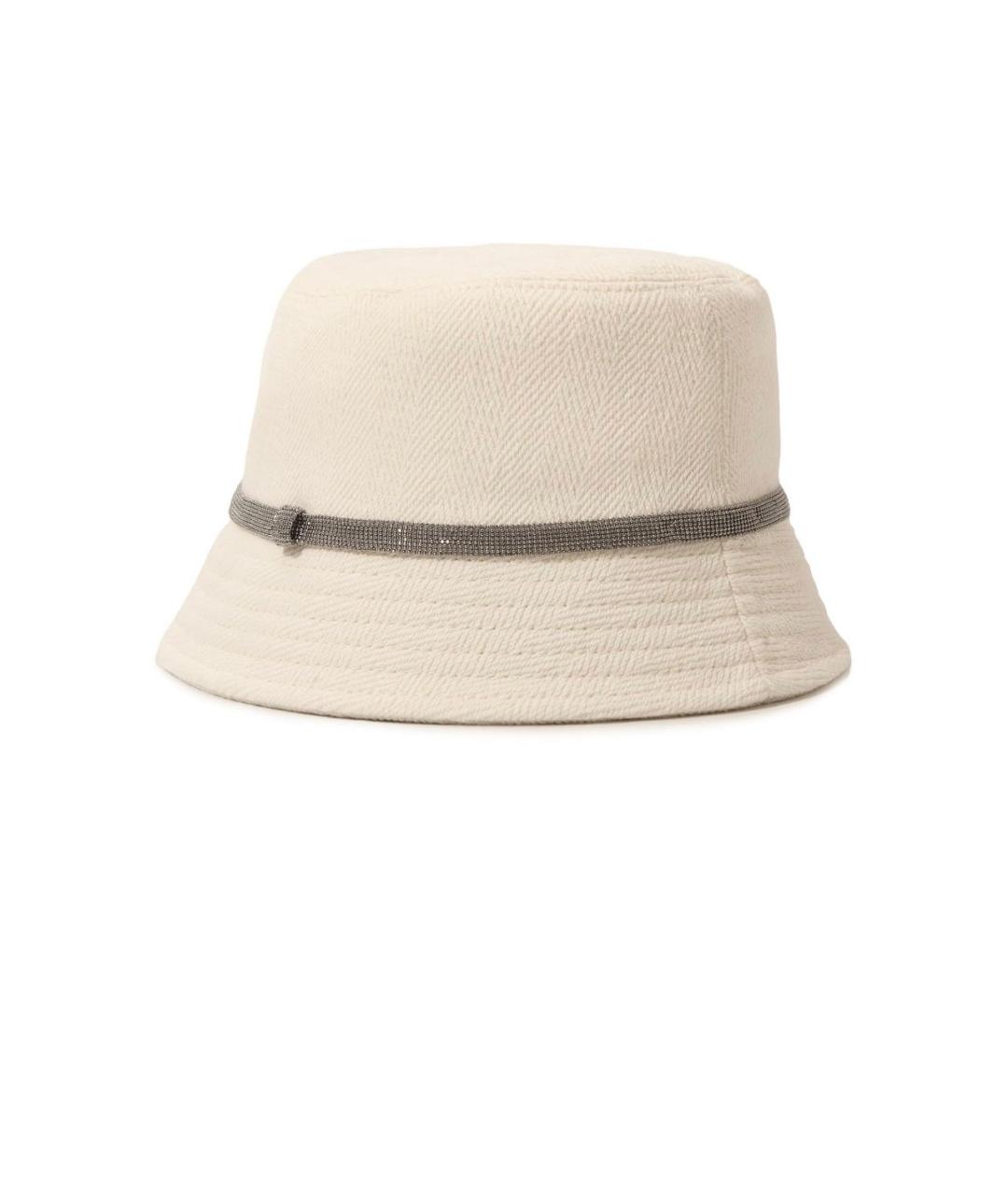 BRUNELLO CUCINELLI Белая хлопковая панама, фото 5