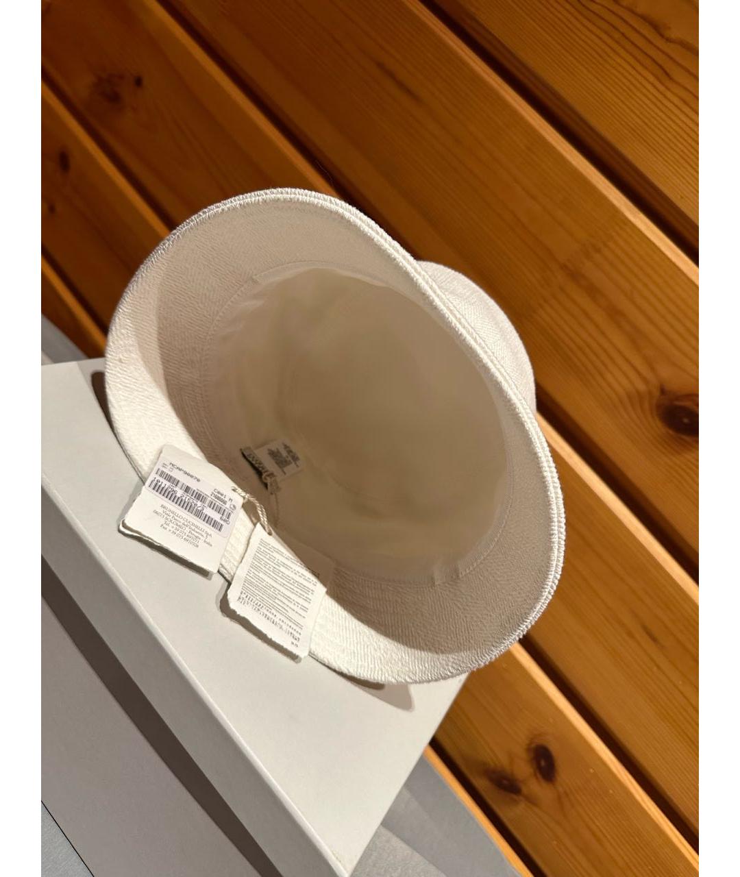 BRUNELLO CUCINELLI Белая хлопковая панама, фото 3