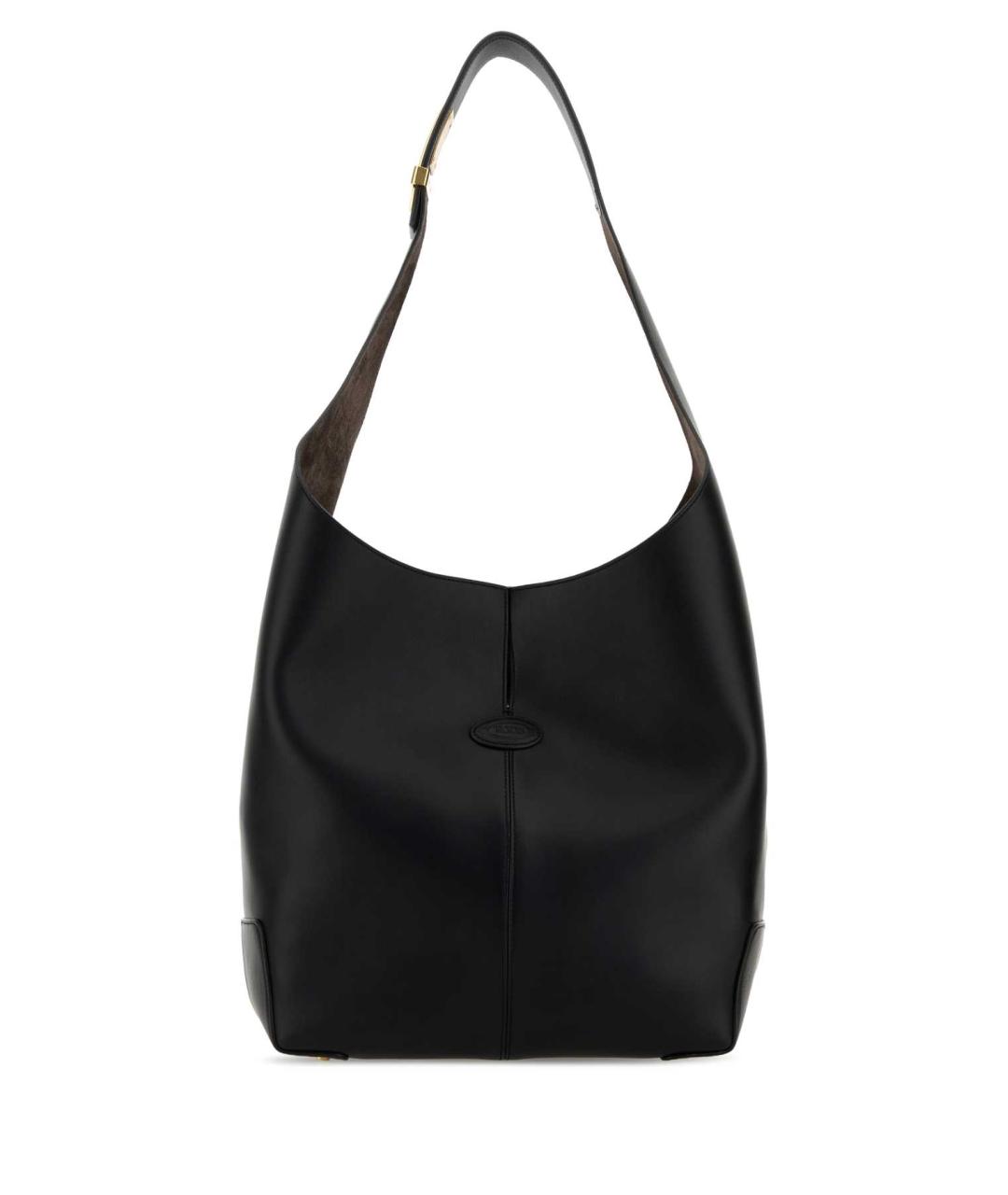 TOD'S Черная кожаная сумка через плечо, фото 1