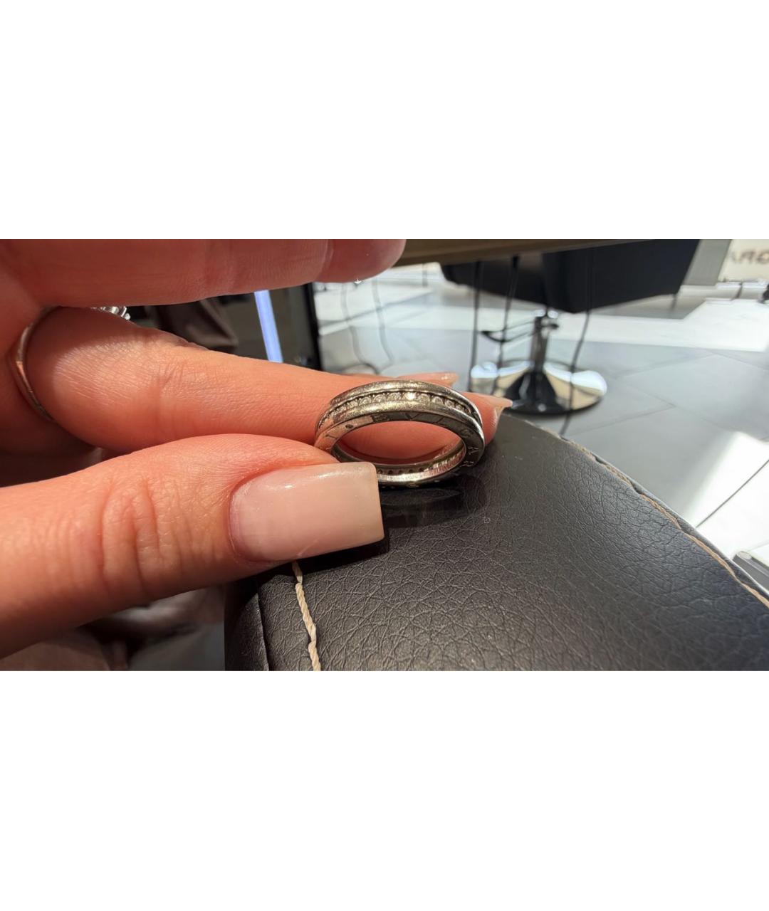 BVLGARI Серебряное кольцо из белого золота, фото 3