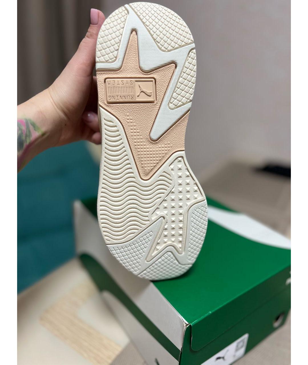 PUMA Белые кожаные кроссовки, фото 3