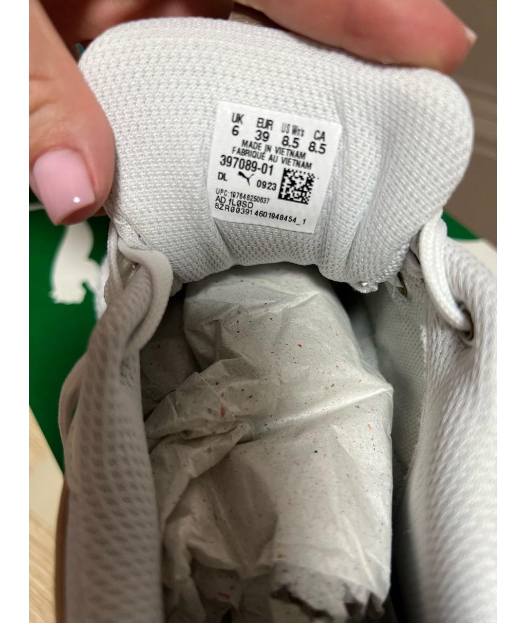 PUMA Белые кожаные кроссовки, фото 4