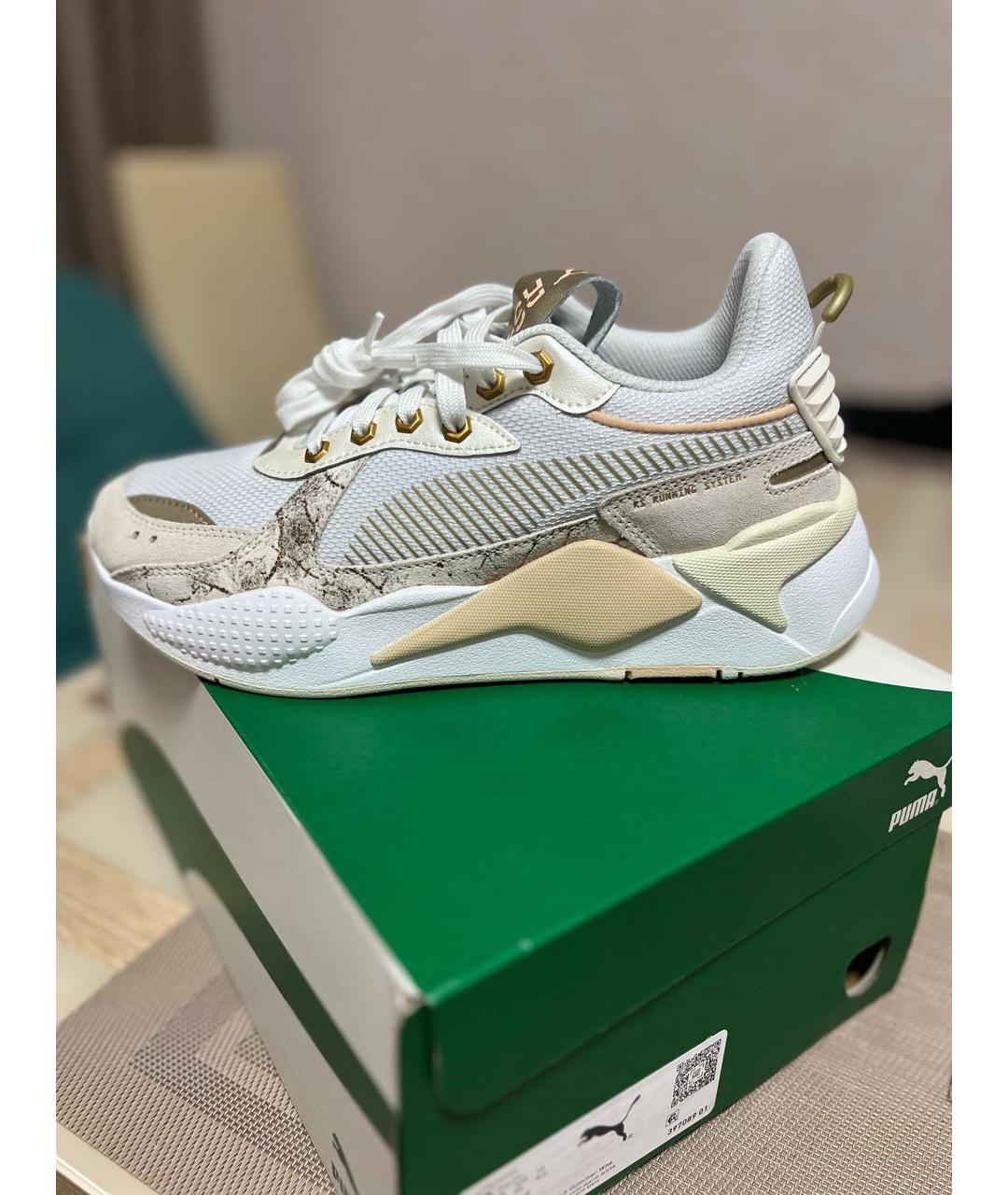 PUMA Белые кожаные кроссовки, фото 6