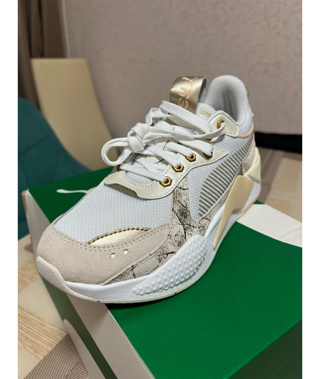 PUMA Белые кожаные кроссовки, фото 2