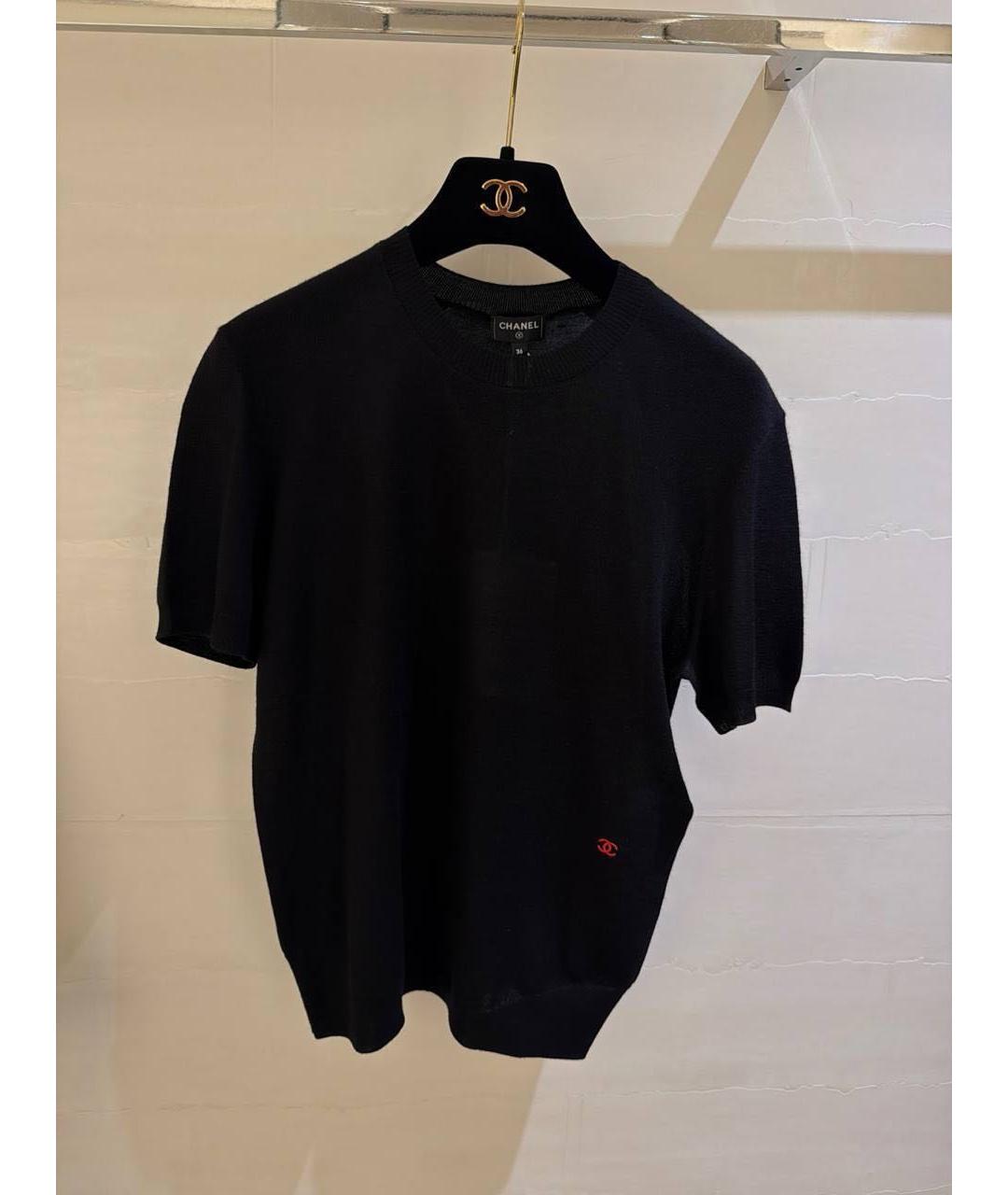 CHANEL Черный кашемировый джемпер / свитер, фото 3