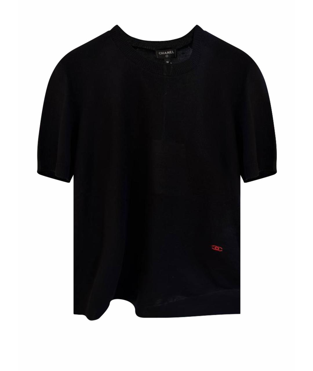 CHANEL Черный кашемировый джемпер / свитер, фото 1
