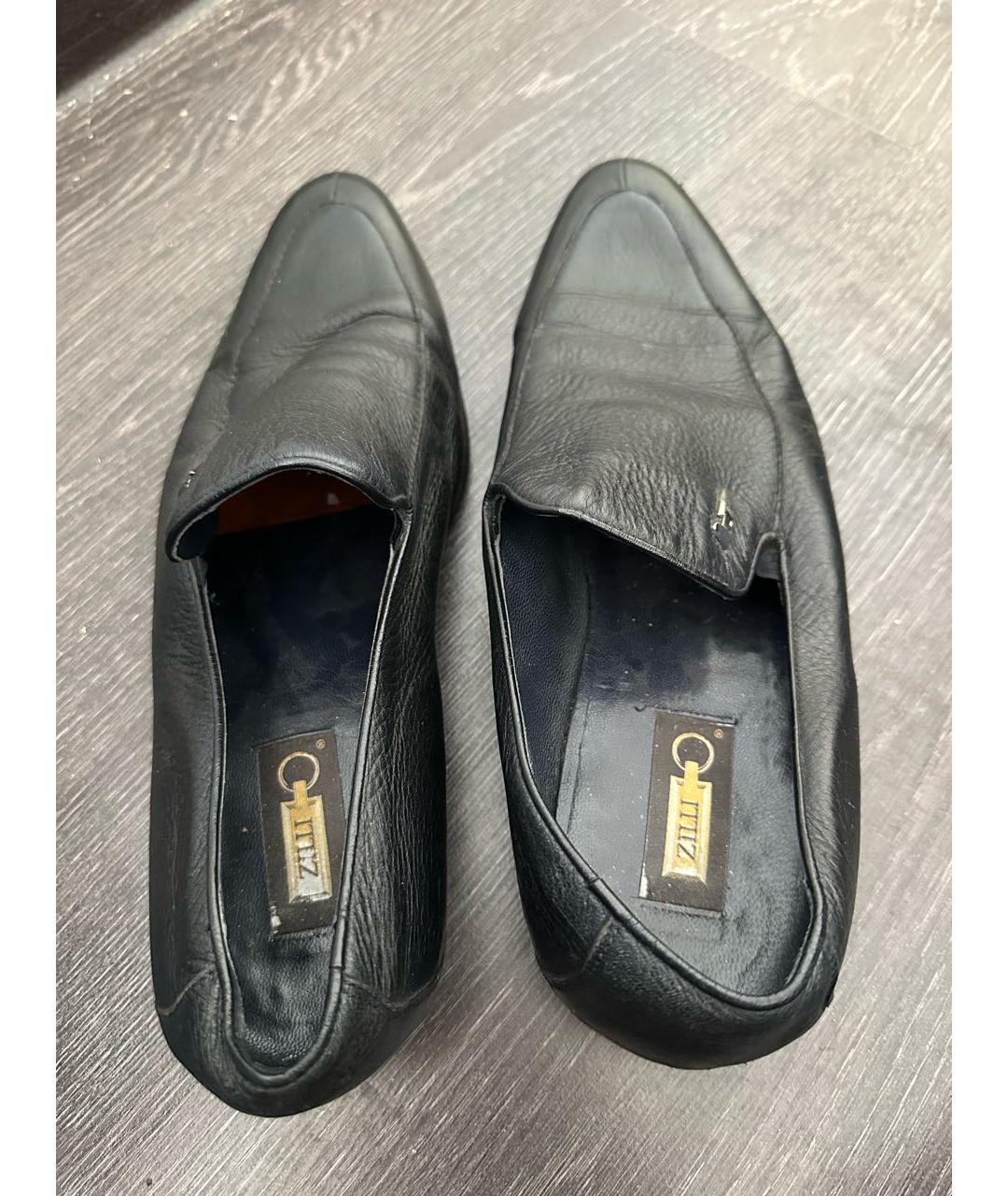 ZILLI Черные кожаные мокасины, фото 3