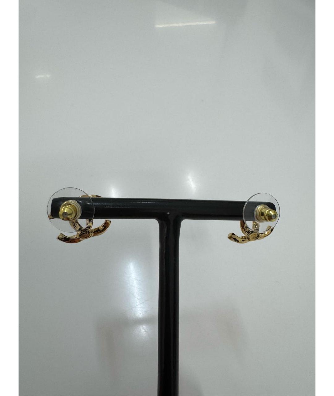 CHANEL Желтые серьги, фото 3