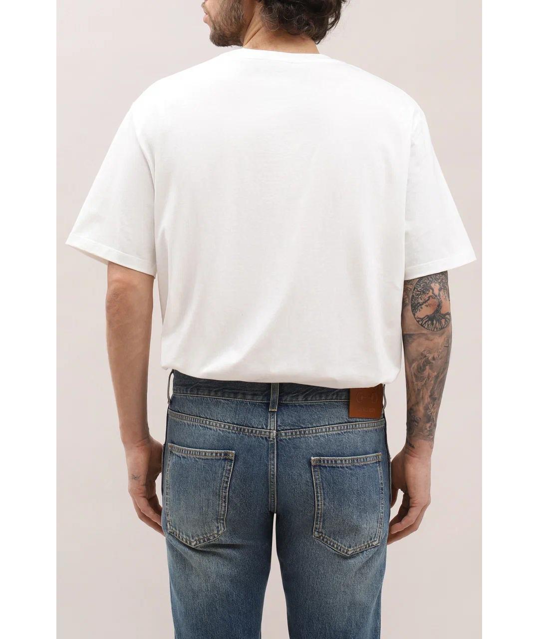 BALMAIN Белая хлопковая футболка, фото 4