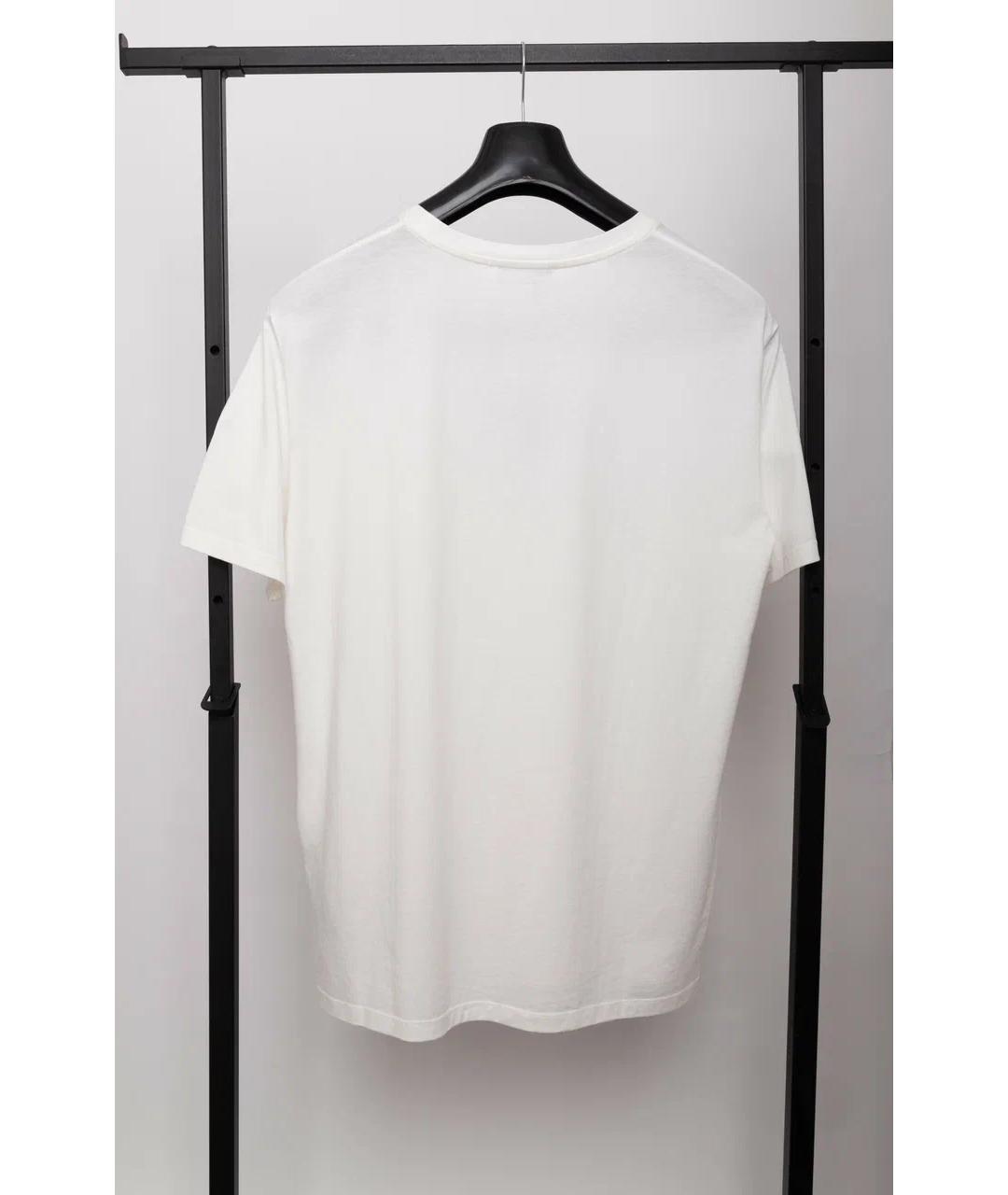 BALMAIN Белая хлопковая футболка, фото 7