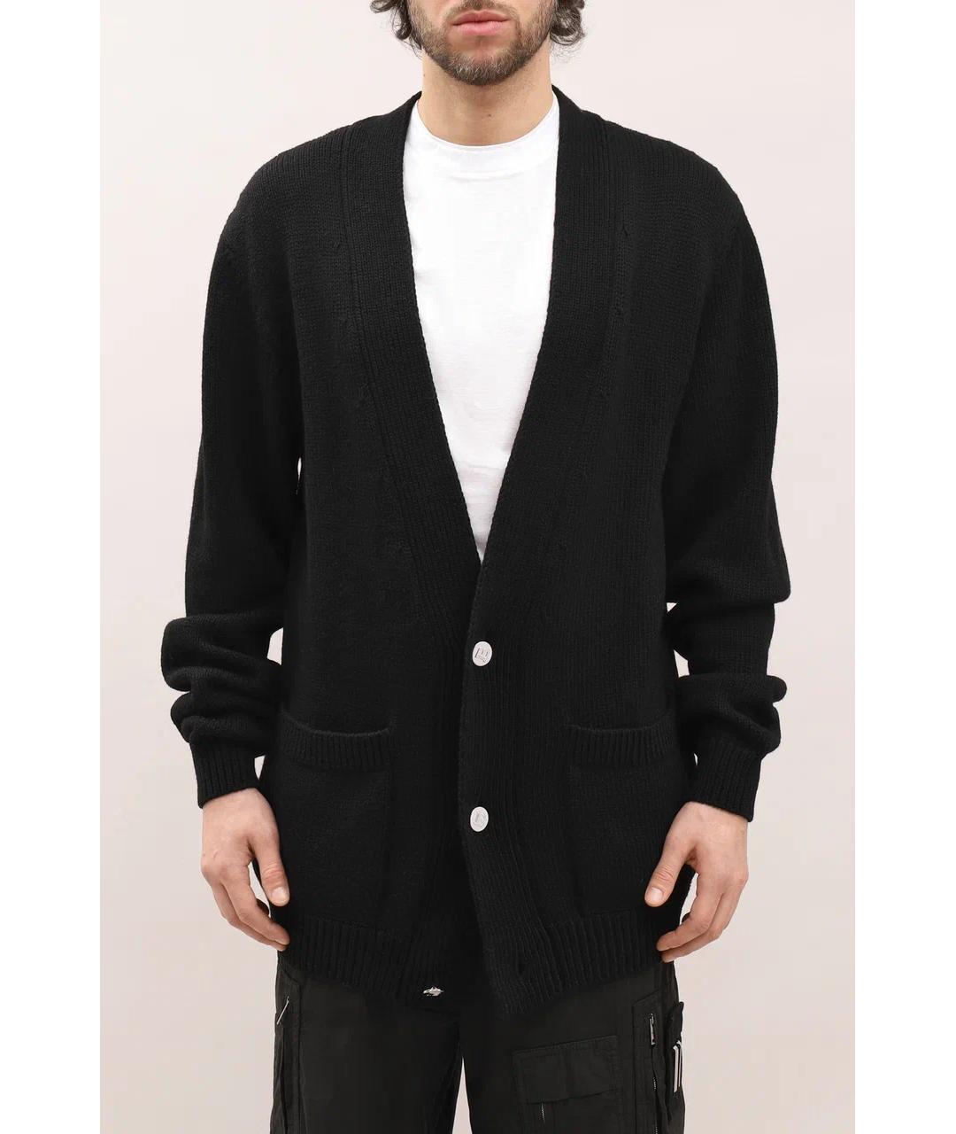 BALMAIN Черный шерстяной кардиган, фото 2