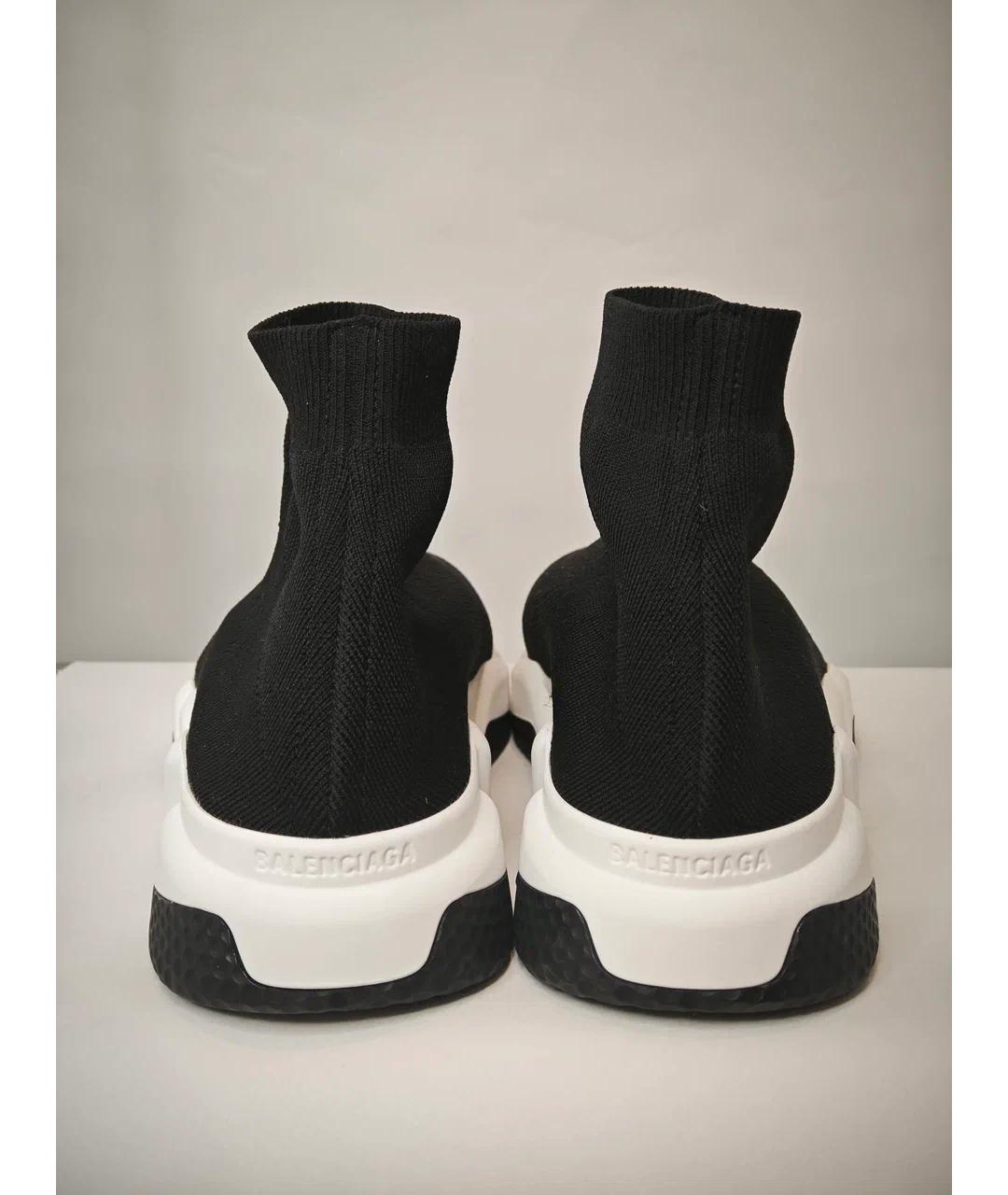 BALENCIAGA Черные синтетические высокие кроссовки / кеды, фото 7