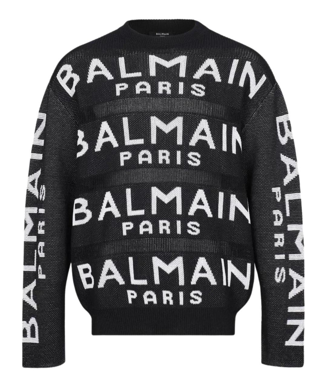 BALMAIN Черный джемпер / свитер, фото 1