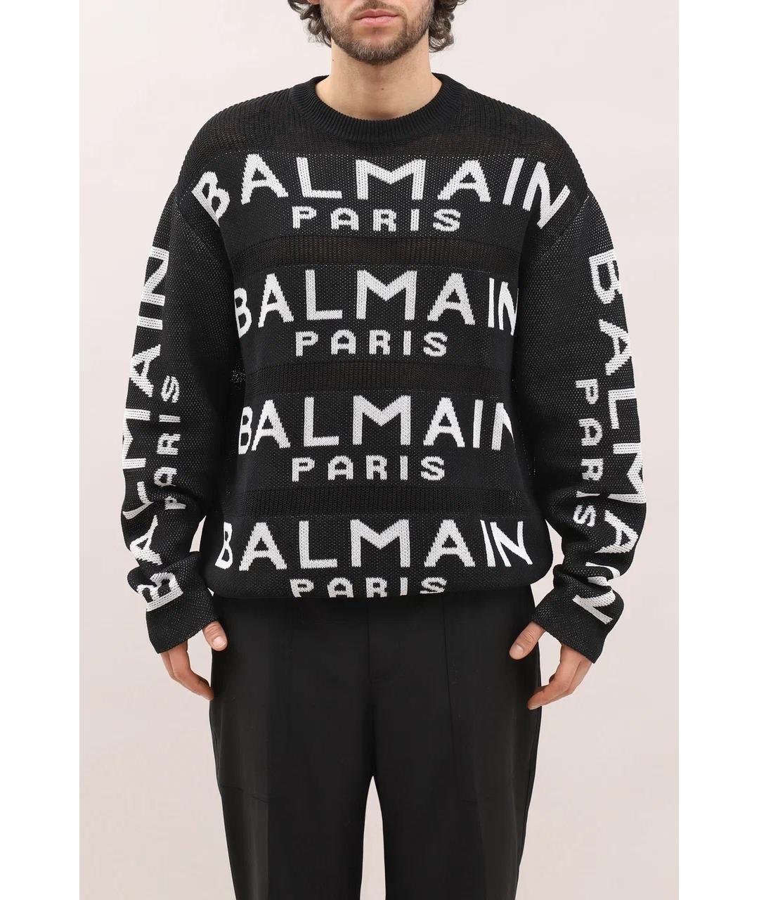 BALMAIN Черный джемпер / свитер, фото 2