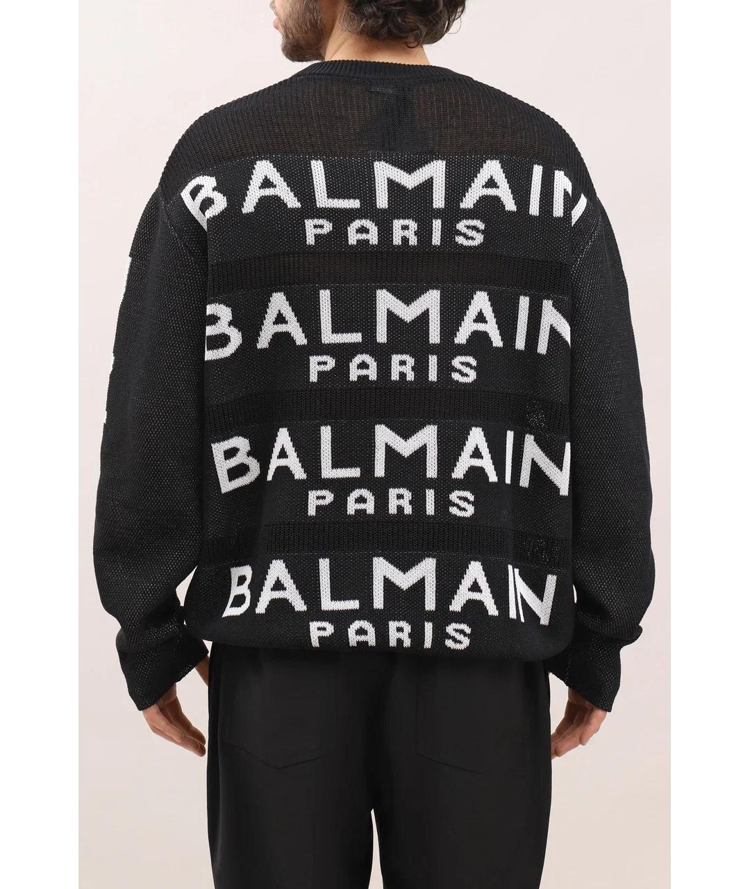 BALMAIN Черный джемпер / свитер, фото 4