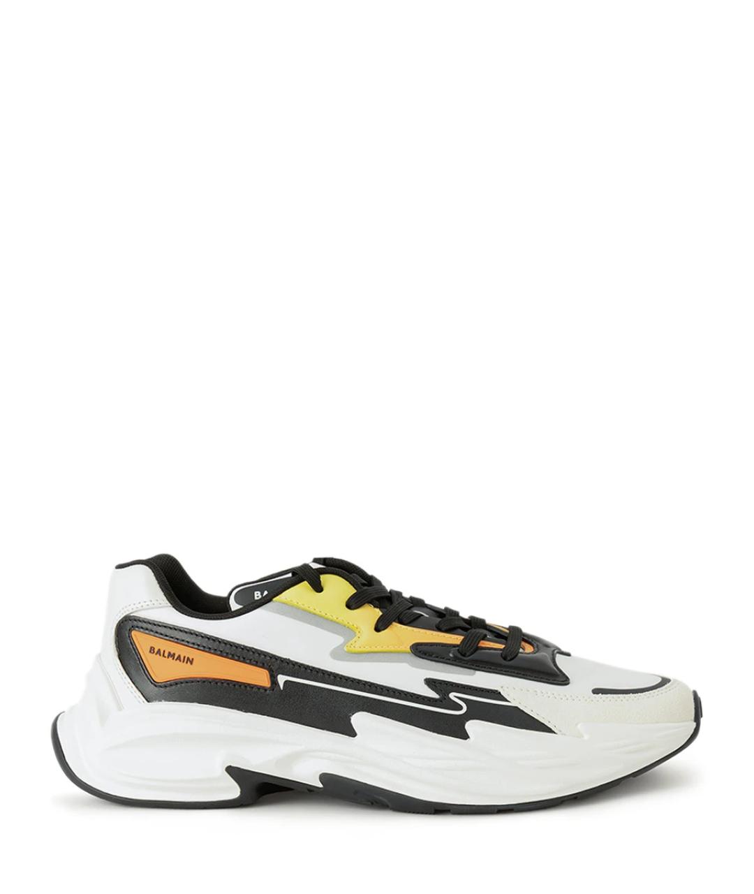 BALMAIN Мульти кожаные низкие кроссовки / кеды, фото 1