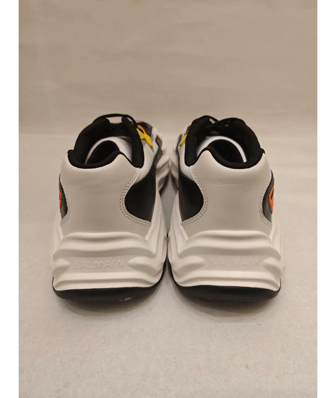 BALMAIN Мульти кожаные низкие кроссовки / кеды, фото 6