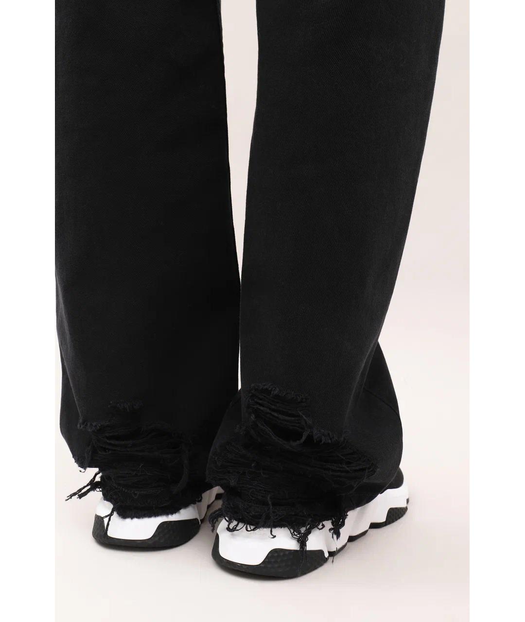 BALENCIAGA Черные хлопковые прямые джинсы, фото 6