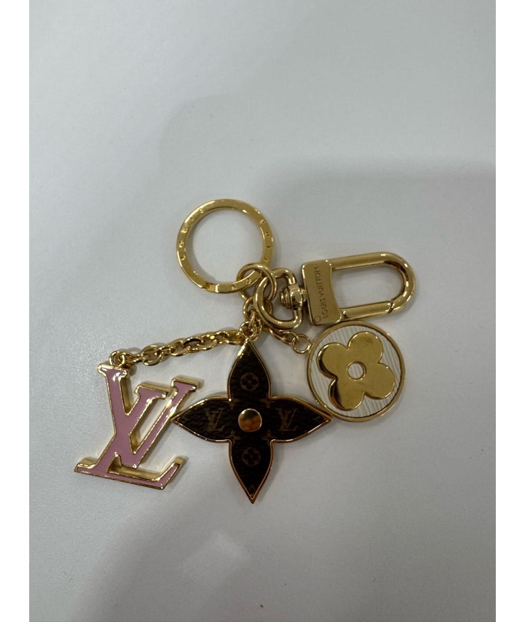 LOUIS VUITTON Коричневый брелок, фото 2