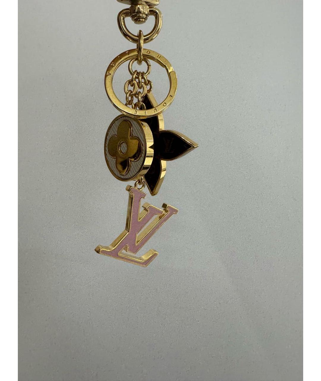 LOUIS VUITTON Коричневый брелок, фото 3