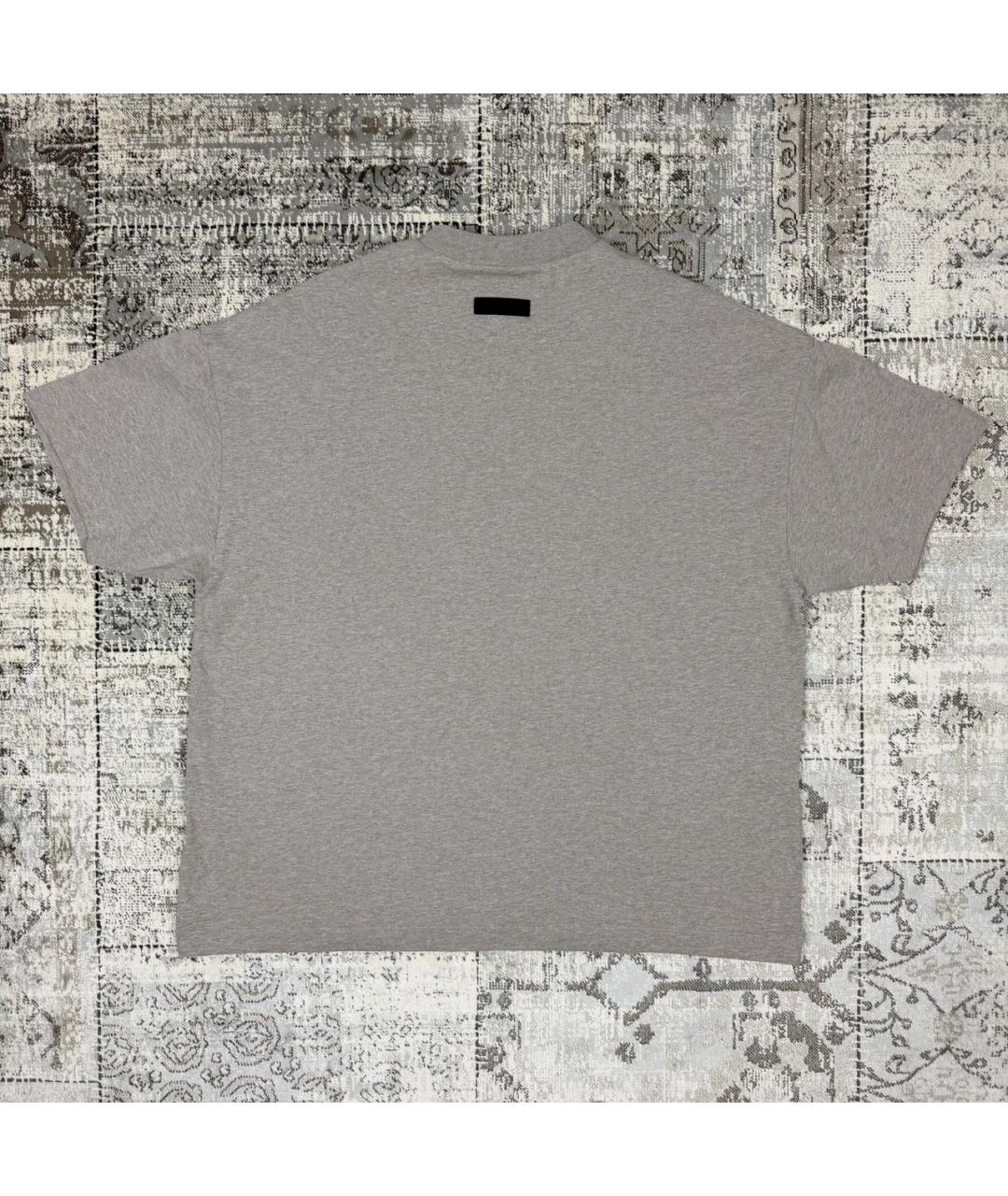 FEAR OF GOD ESSENTIALS Бежевая хлопковая футболка, фото 2