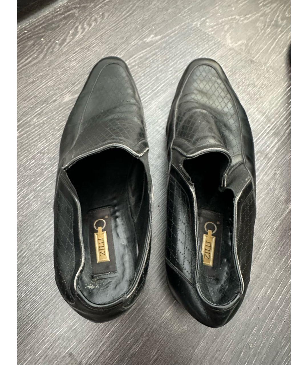 ZILLI Черные кожаные лоферы, фото 3