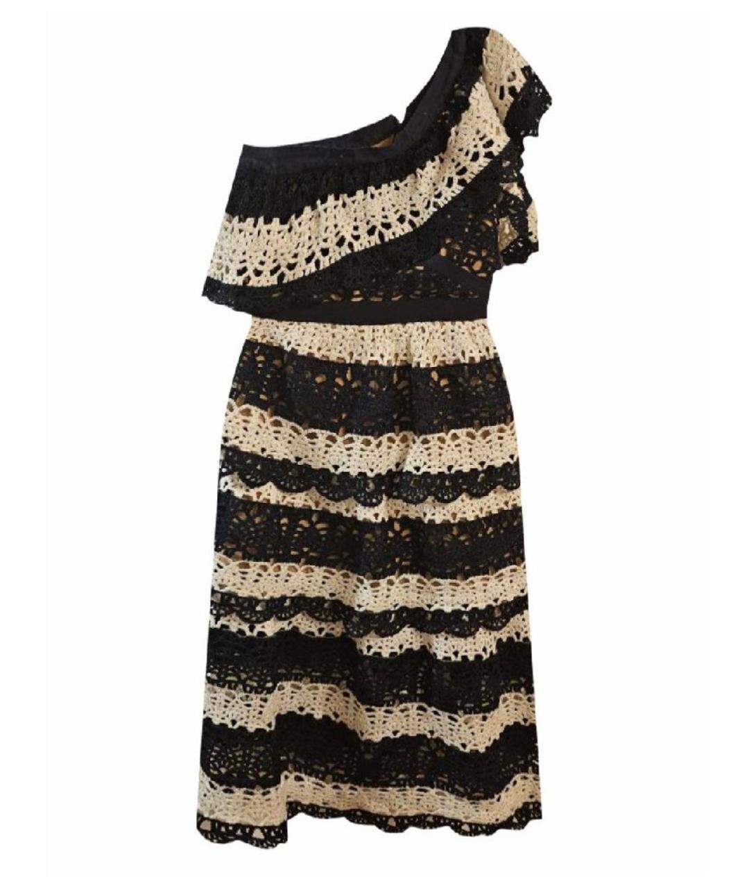 SELF-PORTRAIT Темно-синее кружевное коктейльное платье, фото 6