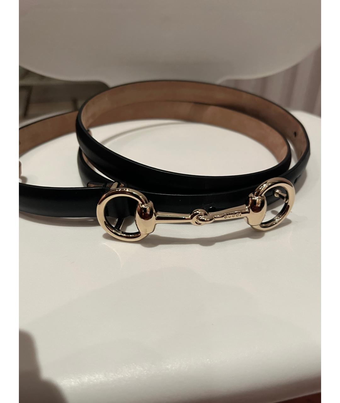 GUCCI Черный кожаный ремень, фото 10