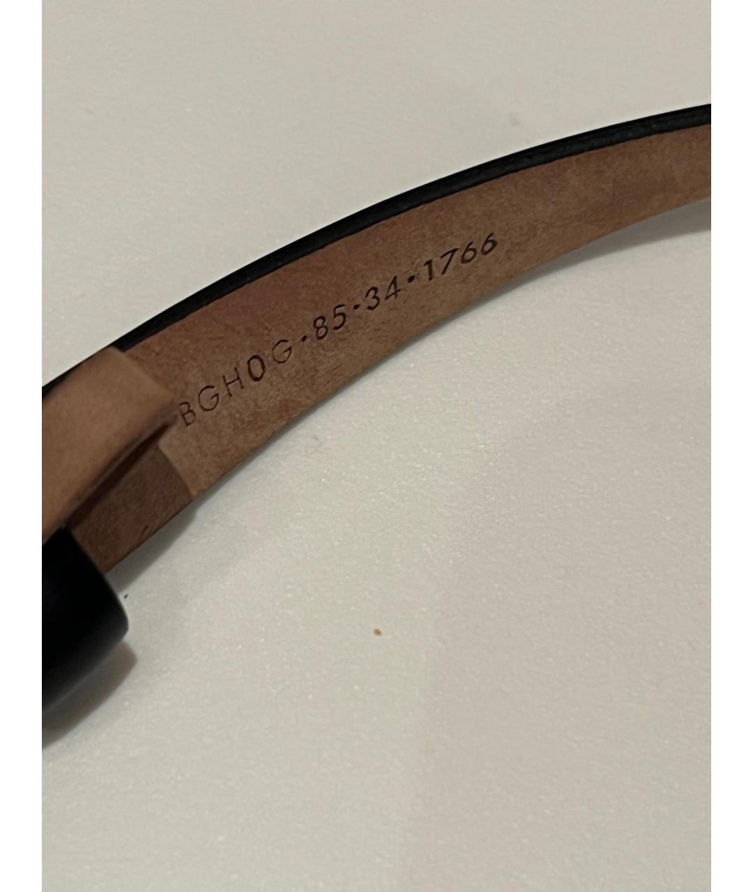 GUCCI Черный кожаный ремень, фото 5