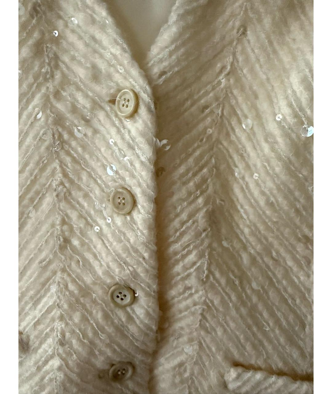 BRUNELLO CUCINELLI Белый шелковый жилет, фото 5