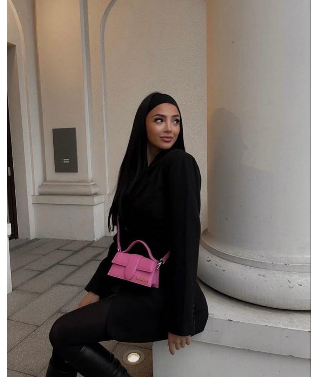 JACQUEMUS Фуксия кожаная сумка с короткими ручками, фото 5