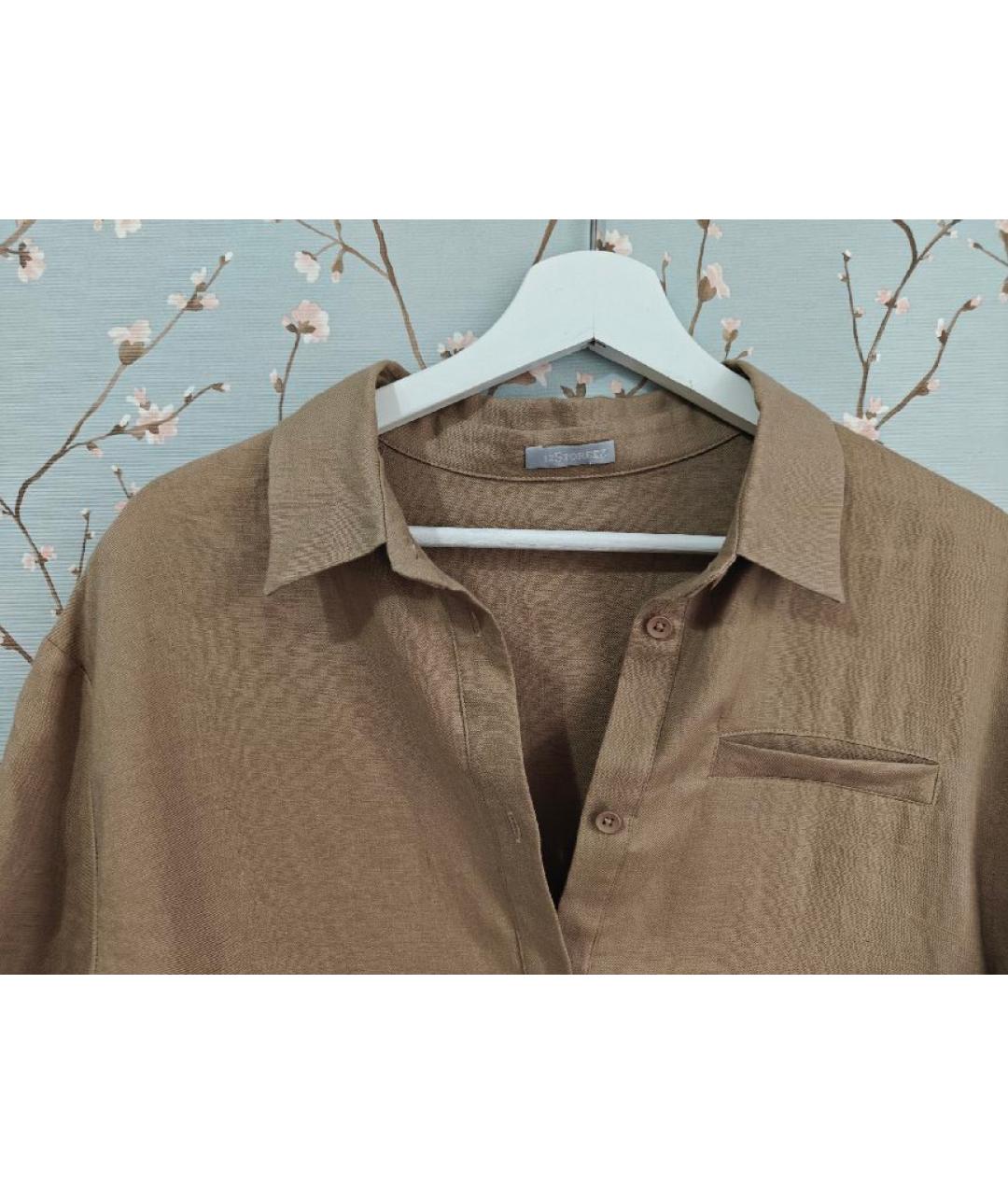 12 STOREEZ Бежевое льняное повседневное платье, фото 3