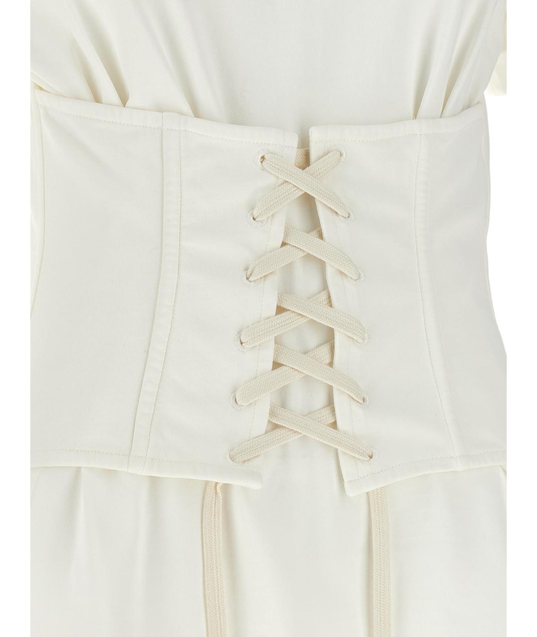 ALEXANDER MCQUEEN Белая хлопковая футболка, фото 4