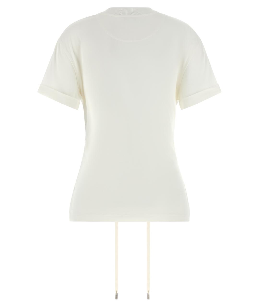 ALEXANDER MCQUEEN Белая хлопковая футболка, фото 2