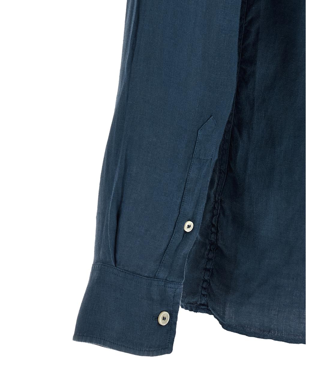 MC2 SAINT BARTH Темно-синее поло с длинным рукавом, фото 4