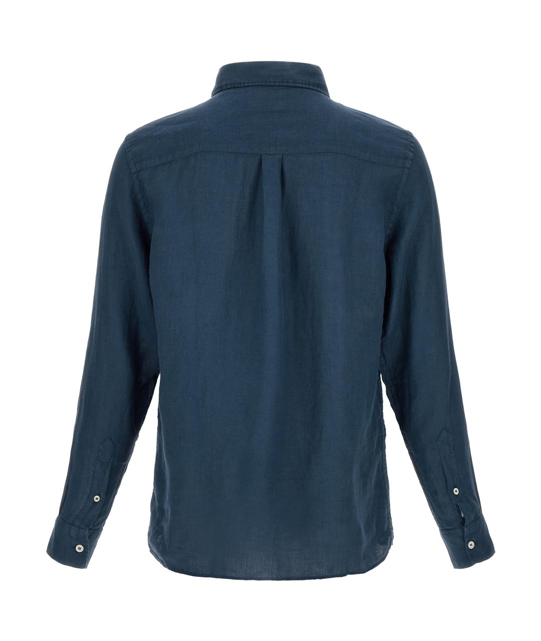 MC2 SAINT BARTH Темно-синее поло с длинным рукавом, фото 2