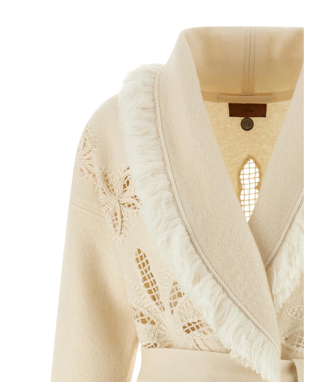 ALANUI Белый шерстяной кардиган, фото 3